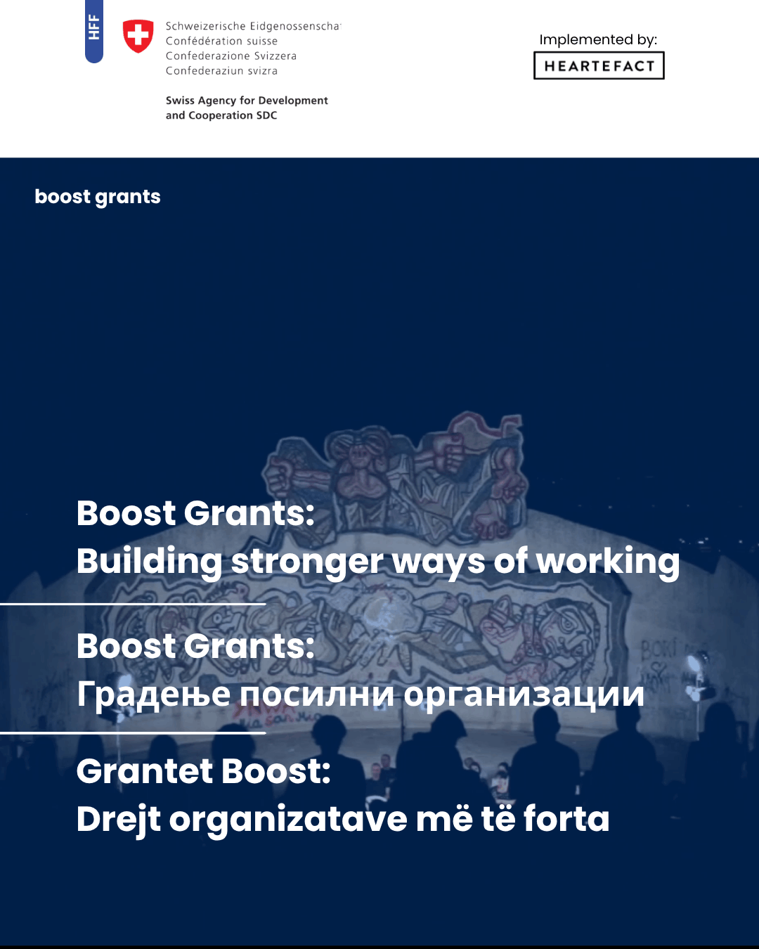 Boost Grants: Градење посилни организации